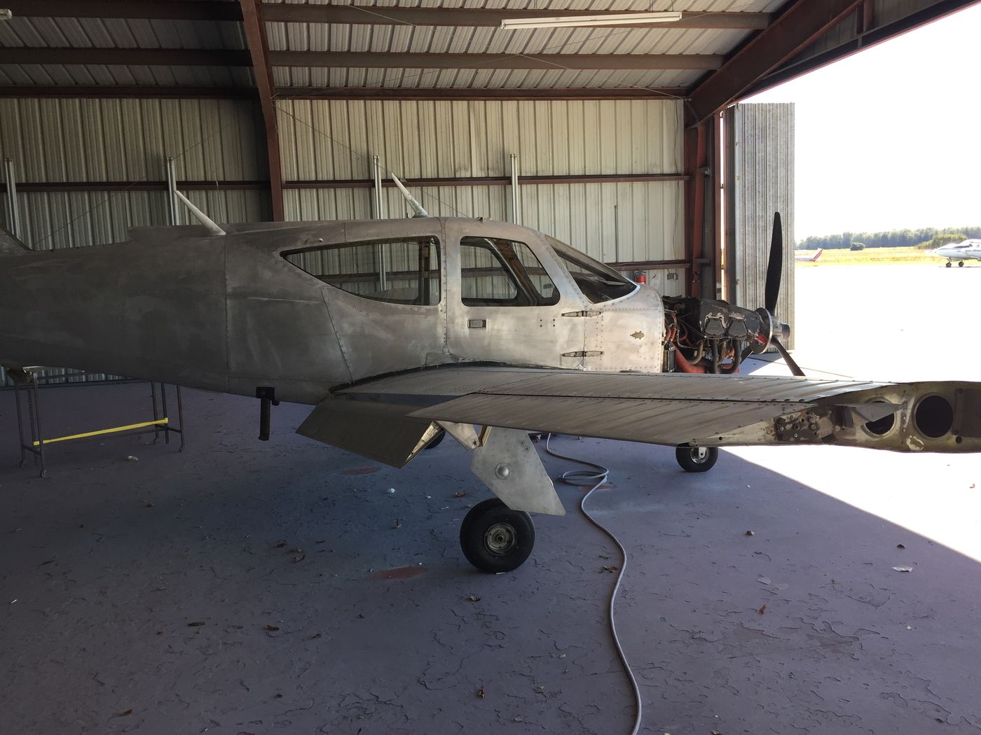 Bare metal fuselage